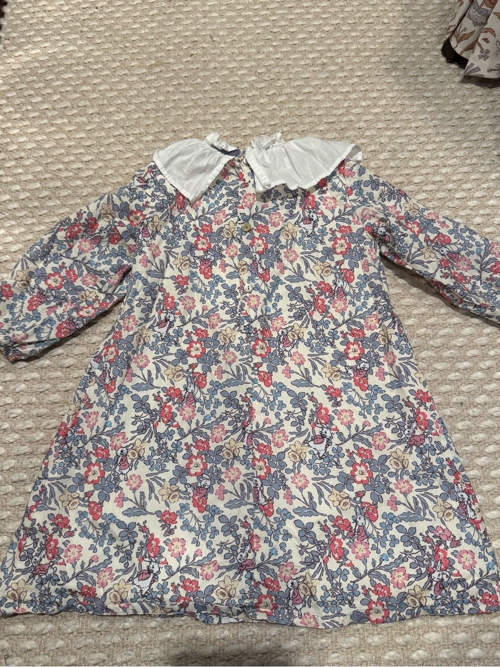 La Coqueta Floral Bunny Collared Dress - Picture 3 of 4